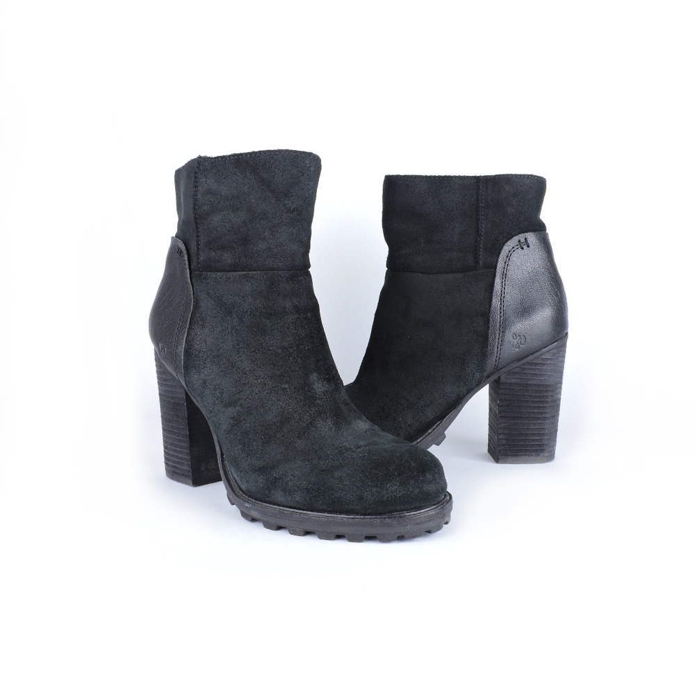 Sam Edelman Chunky Suede Ankle Boots Size 9.5